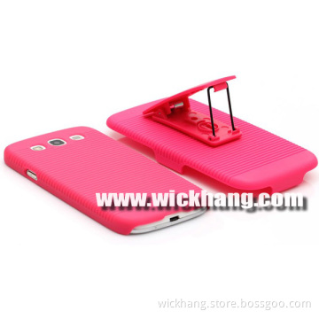 Stand Hard Case with Belt Holder Clip Design for Samsung Galaxy S3 I9300